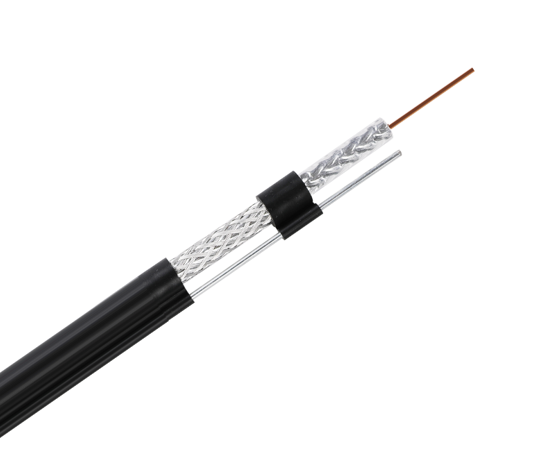 RG59TM Series 75 Ohm Coaxial Cable—Tri-Shield with Messenger