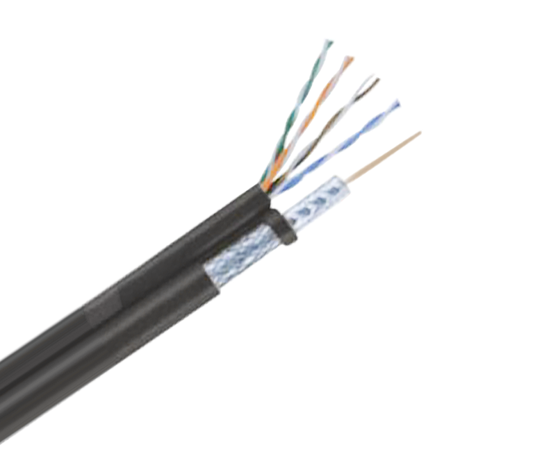 RG59+4×2×0.5CU Standard Shied 75 Ohm Braiding Cable