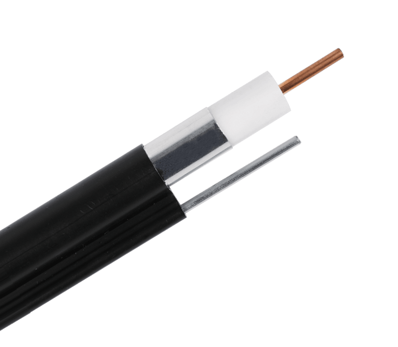 Trunk Series—75 Ohm Coaxial 565 Seamless Trunk Cable with Messenger, Jelly