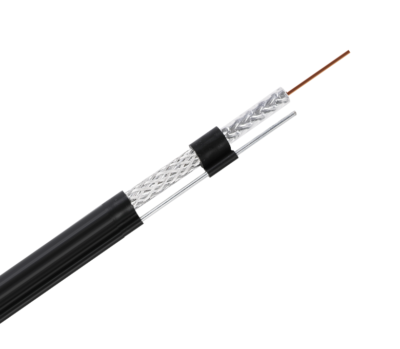 RG59M Series 75 Ohm Standard Shield Coaxial Cable—Single Tape & Braid with Messenger