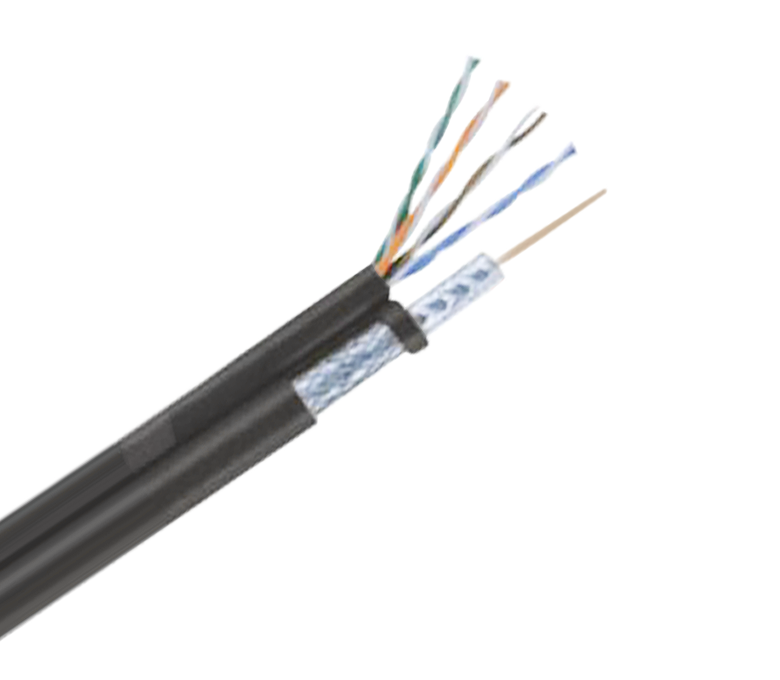 RG6+4*2*0.5CU Standard Shied 75 Ohm Braiding Cable